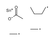 [butyl(diethyl)stannyl] acetate结构式