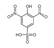 4-hydroxy-3,5-dinitrobenzenesulfonic acid Structure