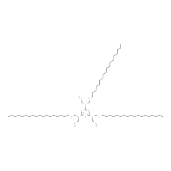 N,N',N''-tris(methoxymethyl)-N,N',N''-tris[(octadecyloxy)methyl]-1,3,5-triazine-2,4,6-triamine结构式