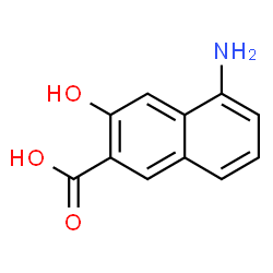 2-Naphthalenecarboxylicacid,5-amino-3-hydroxy-(9CI)结构式