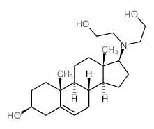 Androst-5-en-3-ol,17-[bis(2-hydroxyethyl)amino]-, (3b,17b)- (9CI)结构式