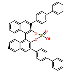 (R)-3,3'-双(4-苯基苯基)-1,1'-联萘酚膦酸酯结构式