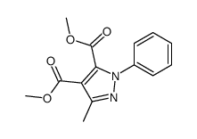 dimethyl 5-methyl-2-phenylpyrazole-3,4-dicarboxylate Structure