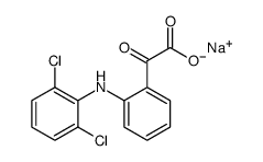 2-(2-((2,6-二氯苯基)氨基)苯基)-2-羰基乙酸钠结构式