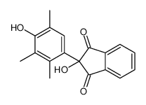 2-hydroxy-2-(4-hydroxy-2,3,5-trimethylphenyl)indene-1,3-dione结构式
