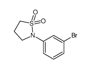 2-(3-Bromophenyl)isothiazolidine 1,1-dioxide结构式