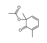 (1,5-dimethyl-6-oxocyclohexa-2,4-dien-1-yl) acetate Structure