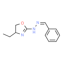 Benzaldehyde, (4-ethyl-4,5-dihydro-2-oxazolyl)hydrazone (9CI) Structure