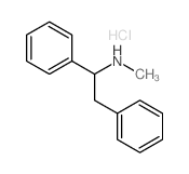 N-methyl-1,2-diphenyl-ethanamine hydrochloride结构式