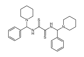 N,N'-bis[phenyl(piperidin-1-yl)methyl]ethanedithioamide结构式