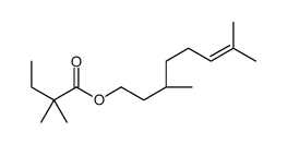 [(3R)-3,7-dimethyloct-6-enyl] 2,2-dimethylbutanoate Structure