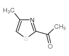 2-乙酰基-4-甲基噻唑结构式