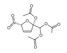 cis-2-acetoxy-5-nitro-2,5-dihydro-2-furfural diacetate结构式