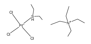 tetraethylammonium trichloro(diethyl-l4-sulfanyl)platinate(III)结构式