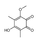 5-hydroxy-3-methoxy-4,6-dimethylcyclohexa-3,5-diene-1,2-dione结构式