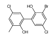3-bromo-5,5'-dichloro-2,2'-dihydroxy-3'-methylbiphenyl结构式