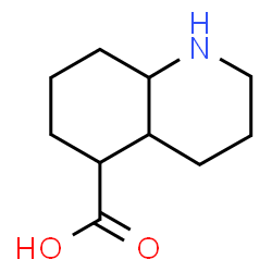 decahydroquinoline-5-carboxylic acid结构式