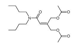 2-(2-(dibutylamino)-2-oxoethylidene)propane-1,3-diyl diacetate结构式