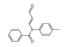 β-(N-benzoyl-p-toluidino)-acrolein结构式