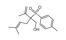 5-methyl-2-(prop-1-en-2-yl)-2-tosylhex-4-en-1-ol Structure