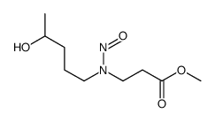 methyl 3-[4-hydroxypentyl(nitroso)amino]propanoate结构式