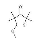 5-methoxy-2,2,4,4-tetramethyldihydrothiophen-3(2H)-one Structure