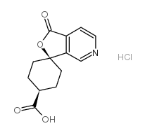 顺式-1’-氧代-螺[环己基-1,3’(1’H)-呋喃并[3,4-c]吡啶]-4-羧酸盐酸盐结构式
