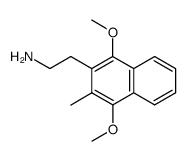 2-(1,4-dimethoxy-3-methylnaphthalen-2-yl)ethan-1-amine结构式