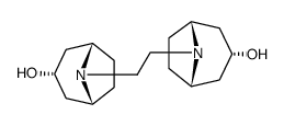 1,2-bis(3-α-hydroxy-8-azabicyclo[3,2,1]oct-8-yl)ethane结构式