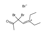 N-(2,2-dibromo-3-oxobutylidene)-N-ethylethanaminium bromide结构式