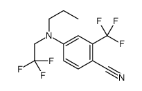4-[propyl(2,2,2-trifluoroethyl)amino]-2-(trifluoromethyl)benzonitrile Structure