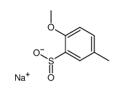 sodium 2-methoxy-5-methylbenzene sulphinate结构式