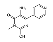 5-氨基-3-甲基-6-(4-吡啶)-2,4(1H,3H)-嘧啶二酮结构式