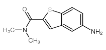 5-氨基-N,N-二甲基-1-苯并噻吩-2-羧酰胺结构式