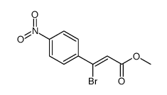 methyl 3-bromo-3-(4-nitrophenyl)prop-2-enoate结构式