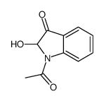 1-acetyl-2-hydroxy-2H-indol-3-one Structure