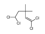 1,1,5,5-tetrachloro-3,3-dimethylpent-1-ene Structure