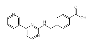 4-({[4-(Pyridin-3-yl)pyrimidin-2-yl]amino}methyl)benzoic acid结构式