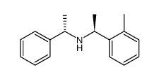 (S)-1-phenyl-N-((S)-1-(2-(methyl)phenyl)ethyl)ethanamine结构式