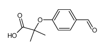 2-(4-formylphenoxy)-2-methylpropanoic acid Structure