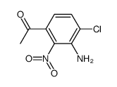 1-(3-amino-4-chloro-2-nitro-phenyl)-ethanone结构式