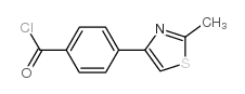 4-(2-甲基-1,3-噻唑-4-基)苯甲酰氯结构式