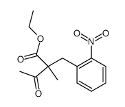 2-methyl-2-(2-nitro-benzyl)-acetoacetic acid ethyl ester结构式
