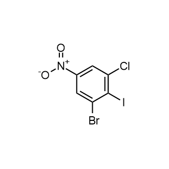 1-Bromo-3-chloro-2-iodo-5-nitrobenzene Structure