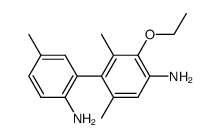 3'-ethoxy-5,2',6'-trimethyl-biphenyl-2,4'-diyldiamine结构式