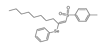 (E)-2-(phenylseleno)-1-(p-tolylsulfonyl)-1-decene结构式