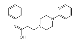 1-Piperazinepropanamide, N-phenyl-4-(2-pyridinyl)- Structure