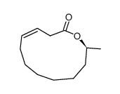 (S,Z)-12α-Methyloxacyclododeca-4-en-2-one结构式