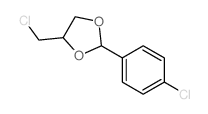 4-(氯甲基)-2-(4-氯苯基)-1,3-二氧戊环结构式