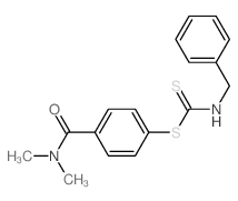 Carbamodithioic acid,(phenylmethyl)-, 4-[(dimethylamino)carbonyl]phenyl ester (9CI) Structure
